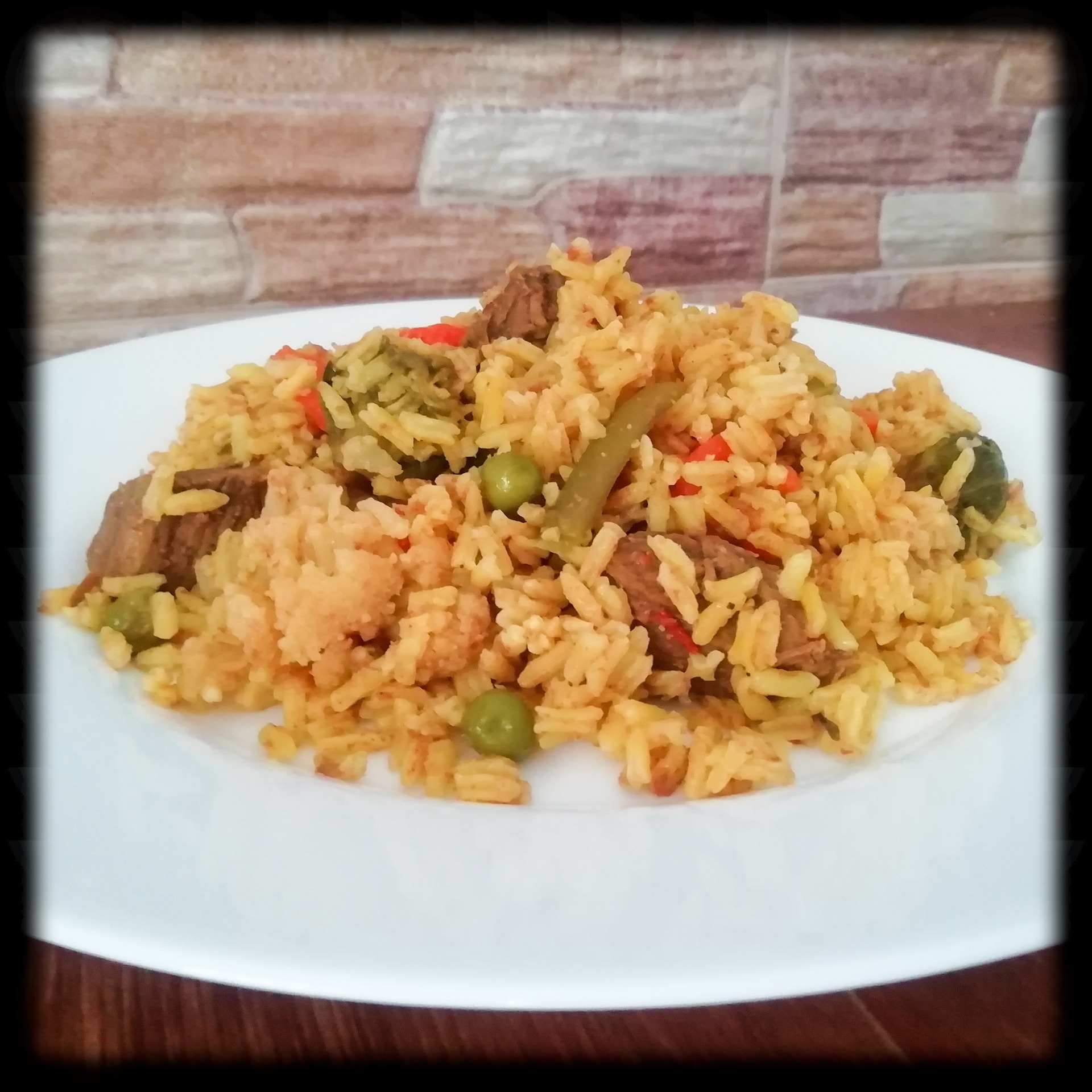 Arroz con ternera