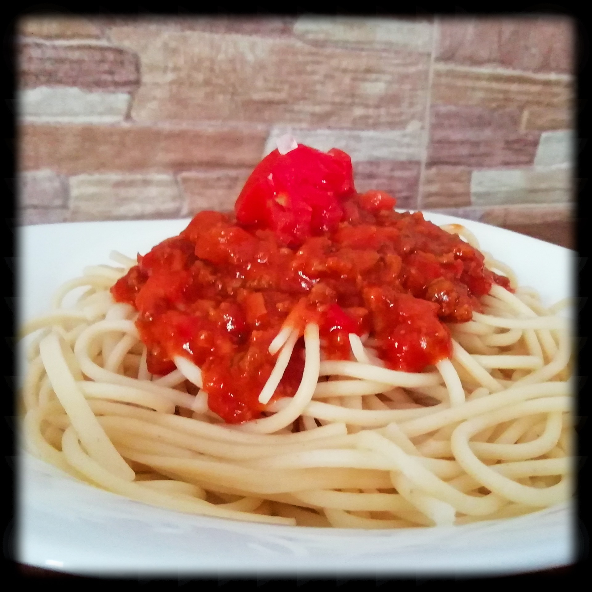 Spaguettis boloñesa